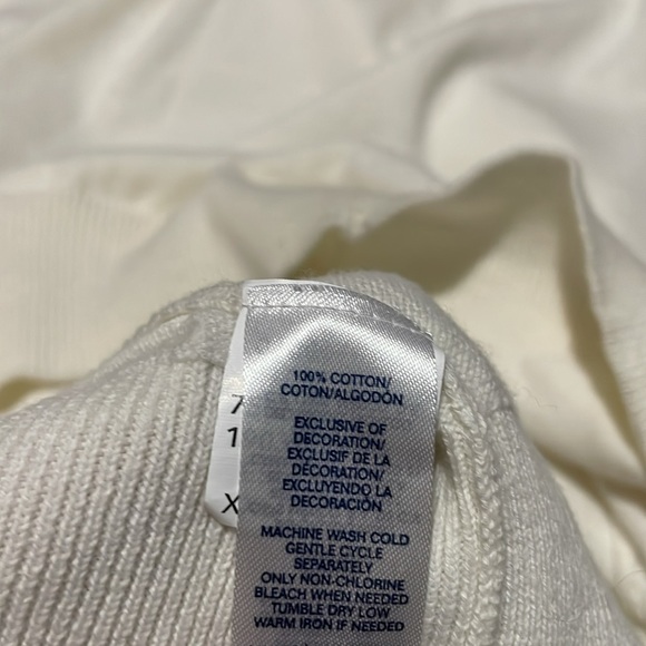 Chaps Cotton V-Neck Golf Vest Sweater Cream Mens XXL Classic Grand dad - Picture 10 of 11